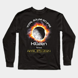 4.08.24 Total Solar Eclipse 2024 een Texas Long Sleeve T-Shirt